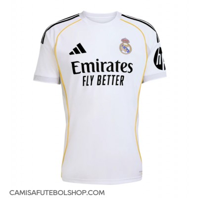 Camisa de time de futebol Real Madrid Brahim Diaz #21 Replicas 1º Equipamento 2025-26 Manga Curta Camisa de time de futebol Real Madrid Brahim Diaz #21 Replicas 1º Equipamento 2025-26 Manga Curta